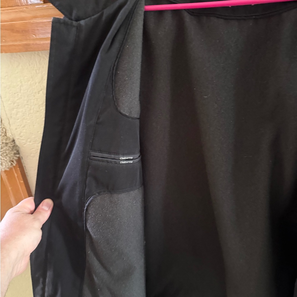 Claiborne Black Trench Coat for Men - Picture 3 of 6